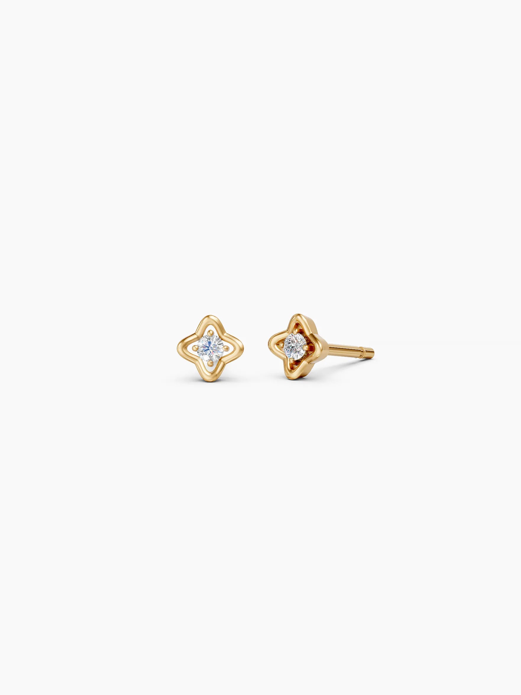 Petal Diamond Studs