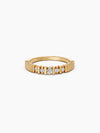 Fluted Diamond Ring
