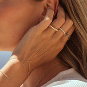 Ring Chain Gold Bracelet - Narcissus