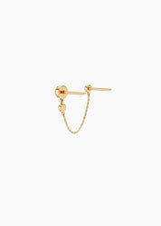 Trio Diamond Chain Stud (single)