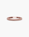 Lefkandi Chevron Ring, Rose Gold