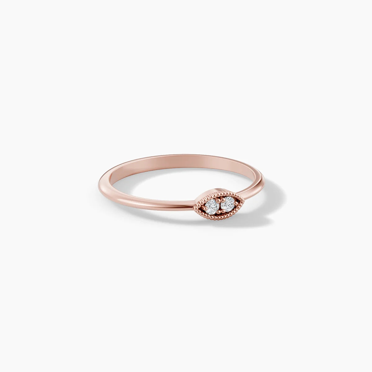 Dainty Milgrain Wedding Band