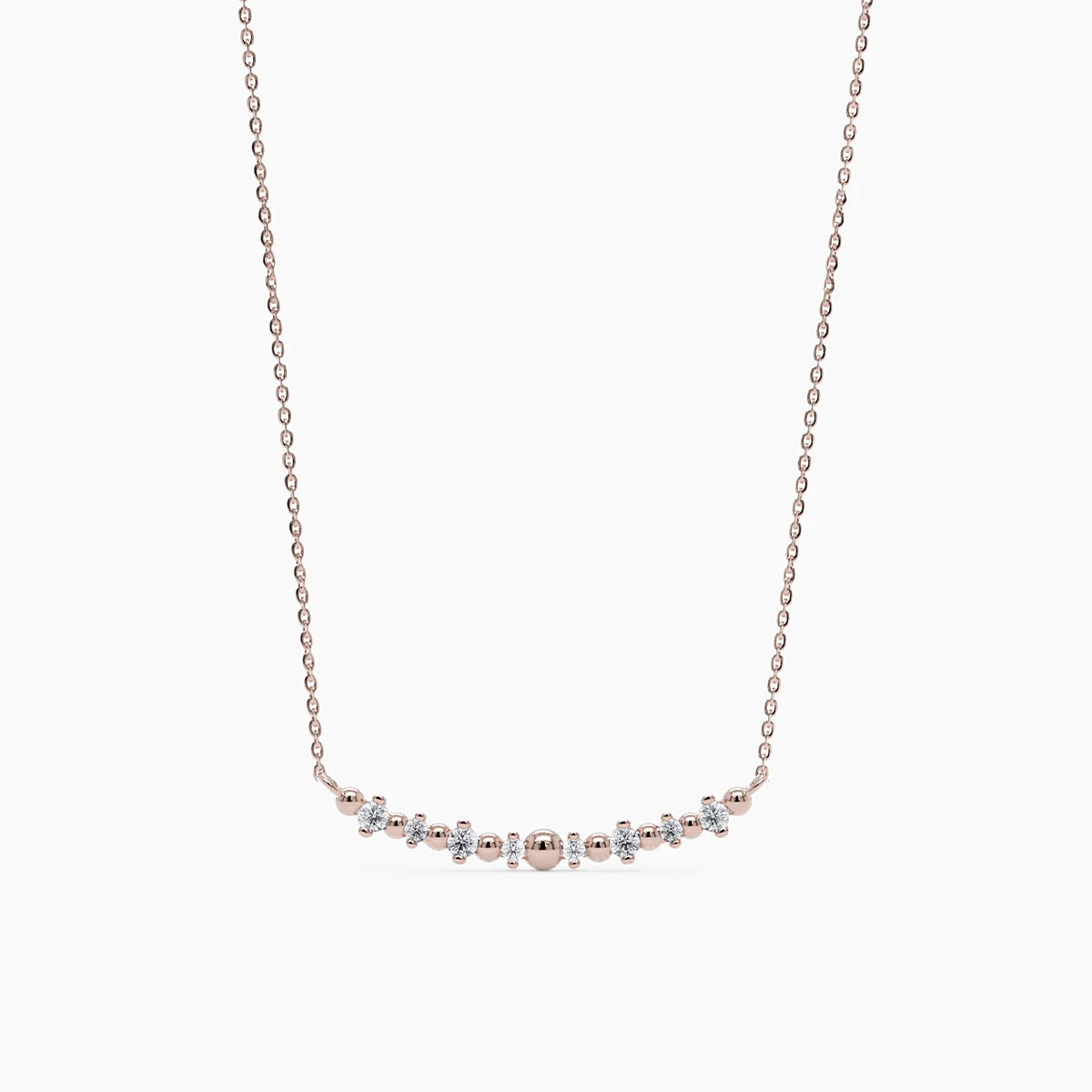 Threadlight Diamond Bar Necklace