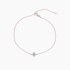 Diamond Station Bracelet - Rose Gold