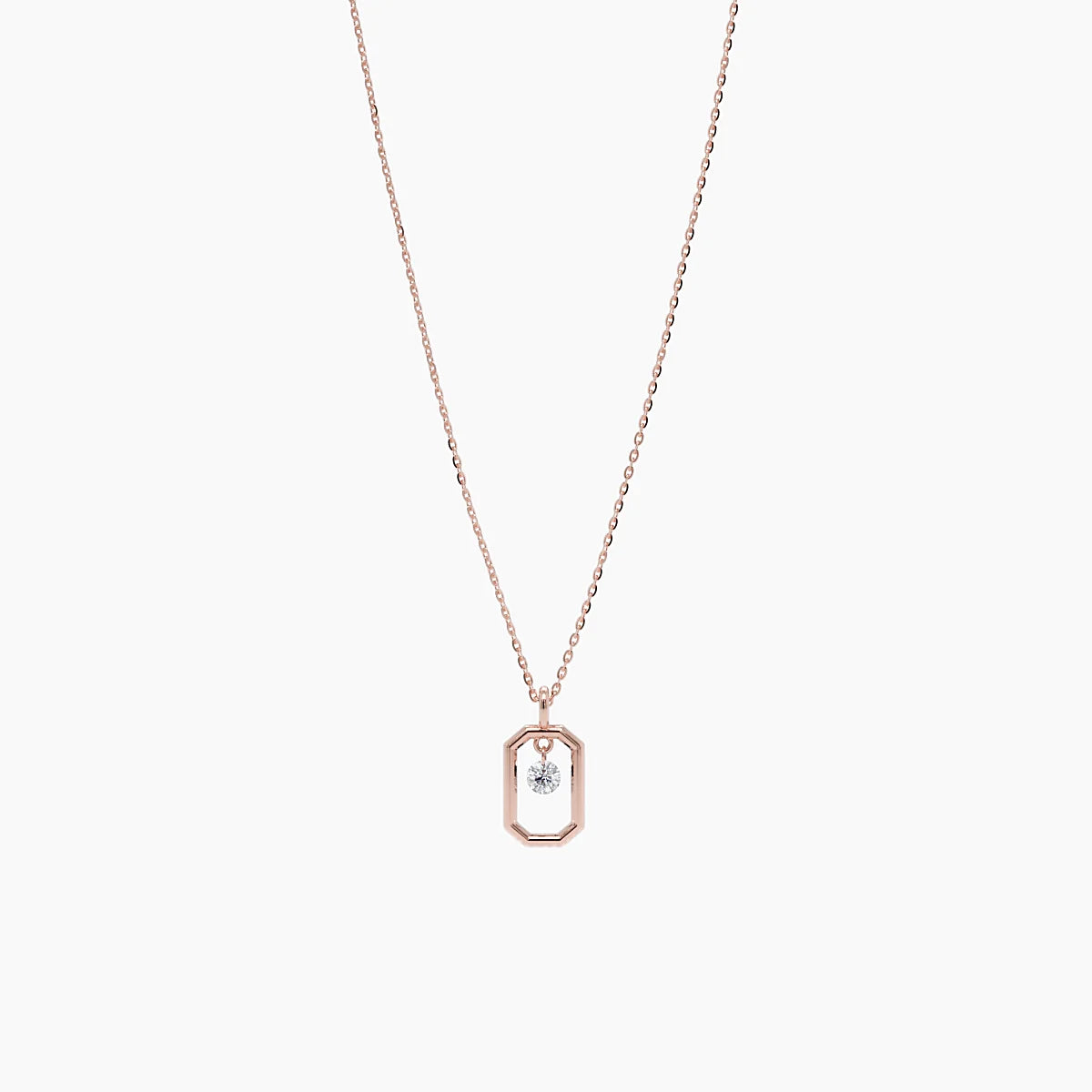 Núde Pendant with Exposed Diamond