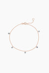 Núde Diamond Drop Station Bracelet - Rose Gold