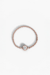 Petite Diamond Chain Ring - Rose Gold