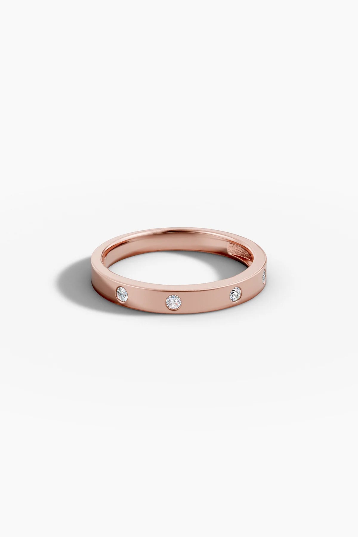 Diamond Dot Ring - Rose Gold