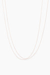 Dyo Double Chain Layered Necklace - Rose Gold