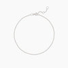 Fine Cable Chain Bracelet- White Gold