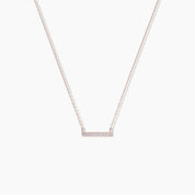 Mini Diamond Bar Necklace - Narcissus