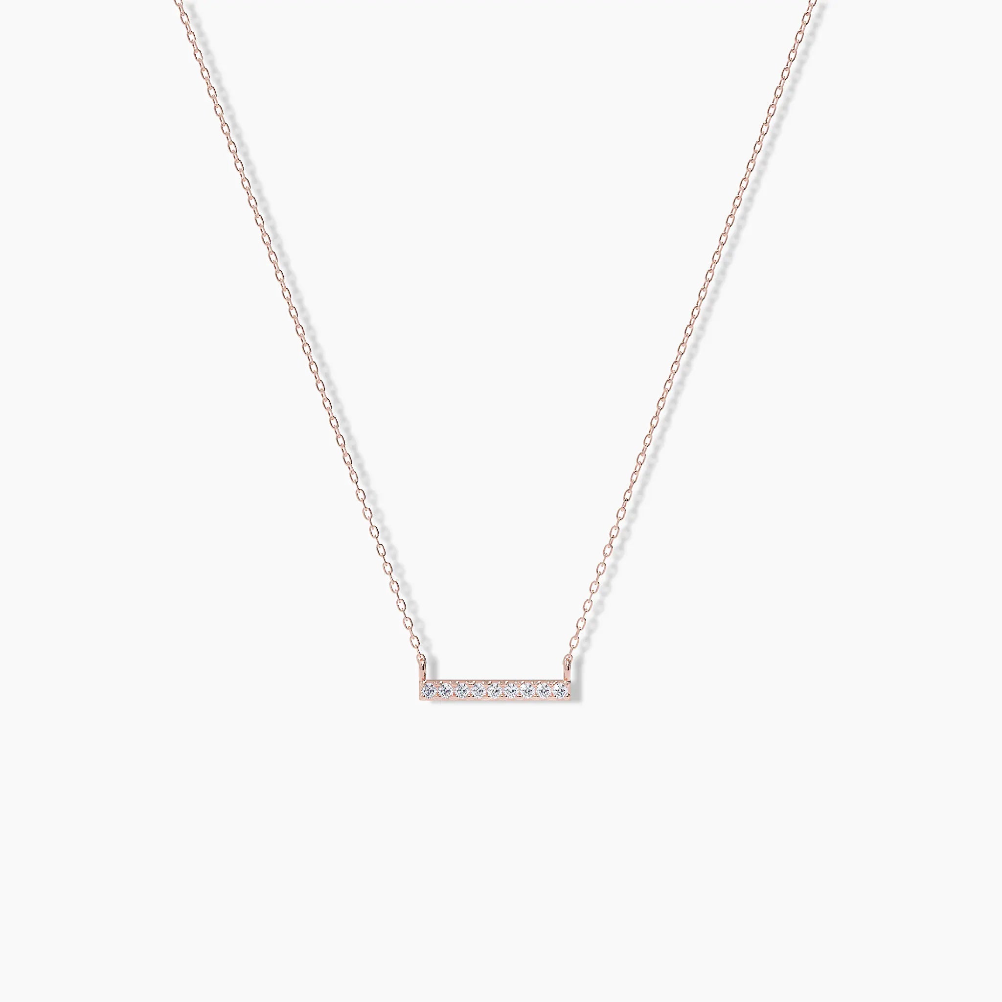 Mini Diamond Bar Necklace - Narcissus