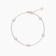 Multi Pearl Bracelet in Rose Gold - Narcissus