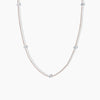 Núde Diamond Station Necklace - Rose Gold