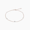 Núde Diamond Station Bracelet - Rose Gold