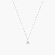 Éclat Pear-Cut Diamond Necklace - Rose Gold