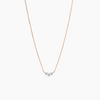 Trio Diamond Necklace - Rose Gold