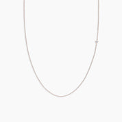 Rose Gold chain diamond choker necklace on a light gray background