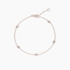 Alinéa Two-Sided Diamond Station Bracelet - Rose Gold