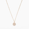 Pavé Diamond Ball Necklace - Rose Gold