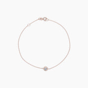 Two - Sided Diamond Bezel Bracelet in Rose Gold - Narcissus