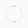 Two-Sided Diamond Bezel Bracelet - Rose Gold