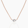 Twin Diamond Necklace Notes - Rose Gold