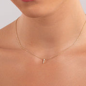 Vertical Diamond Necklace - Narcissus