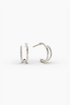 Entwined Hoop Earrings (pair) - White Gold