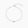 Éclat Diamond Bezel Bracelet - White Gold