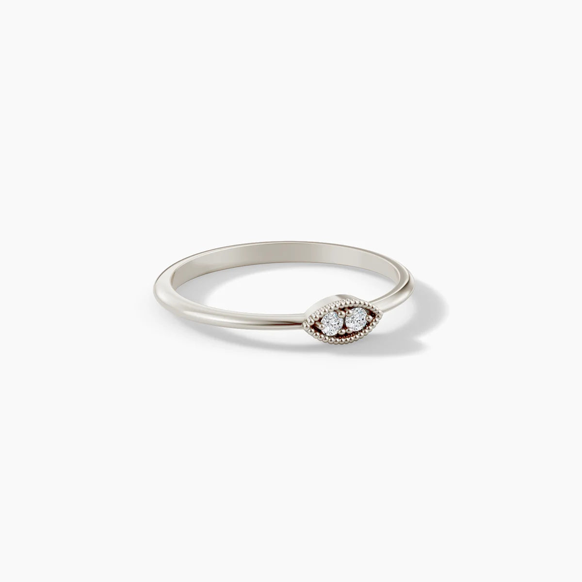 Dainty Milgrain Wedding Band