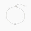 Diamond Station Bracelet - White Gold