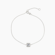 Princess Cut Bezel Diamond Bracelet