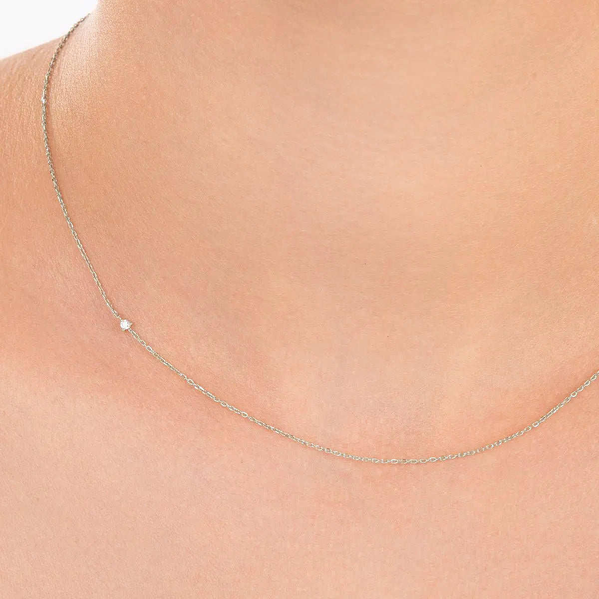 Alinéa Diamond Choker Necklace - White Gold