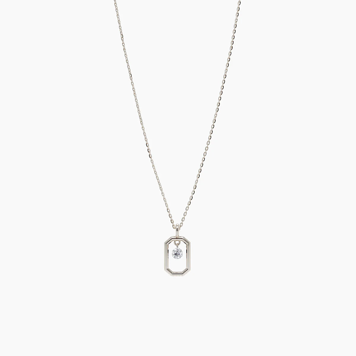 Núde Pendant with Exposed Diamond