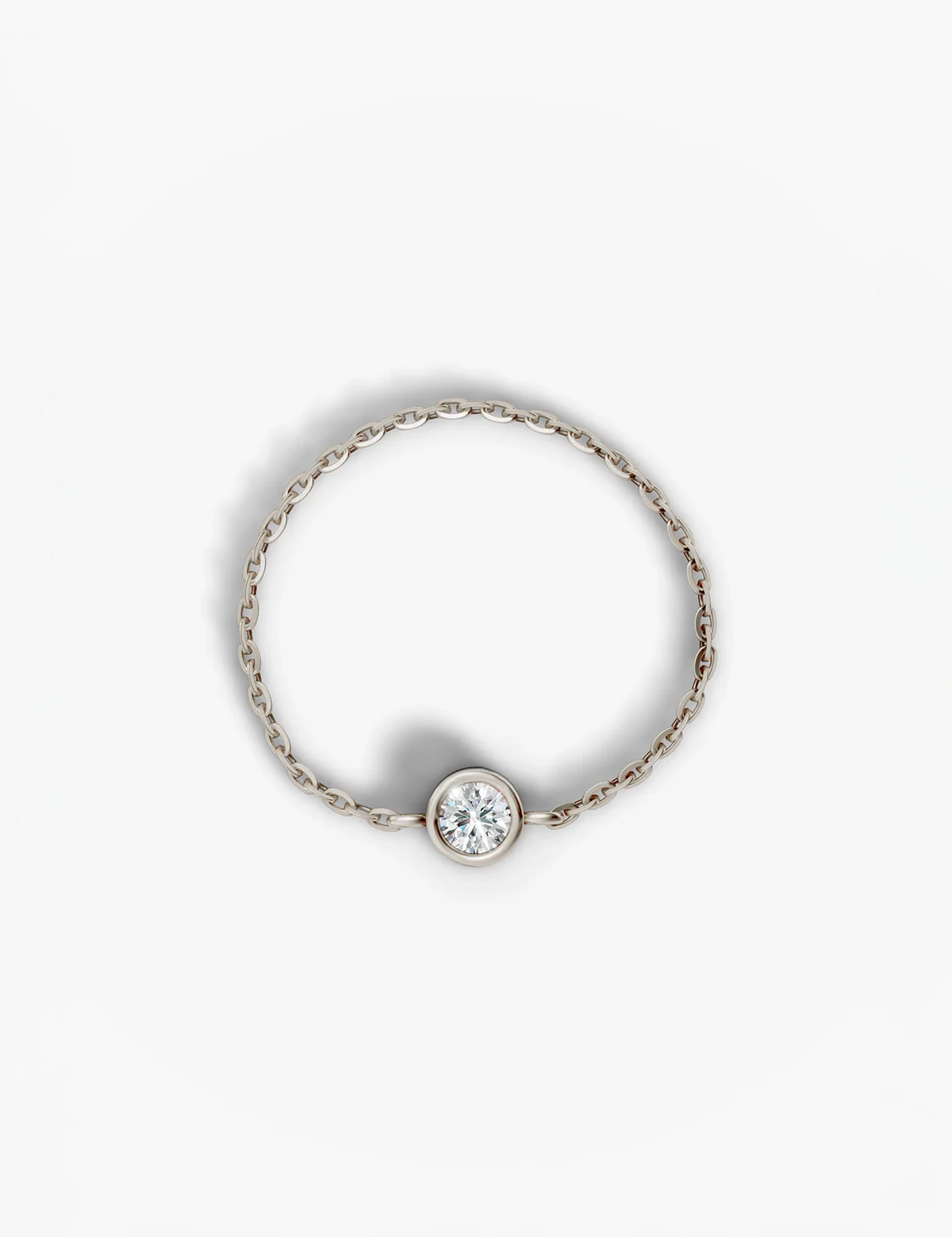 Petite Diamond Chain Ring