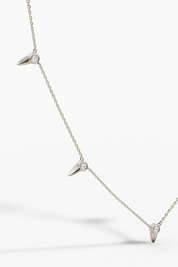 Soléa Station Necklace - White Gold