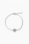Poetry Initial Letter Bracelet - White Gold