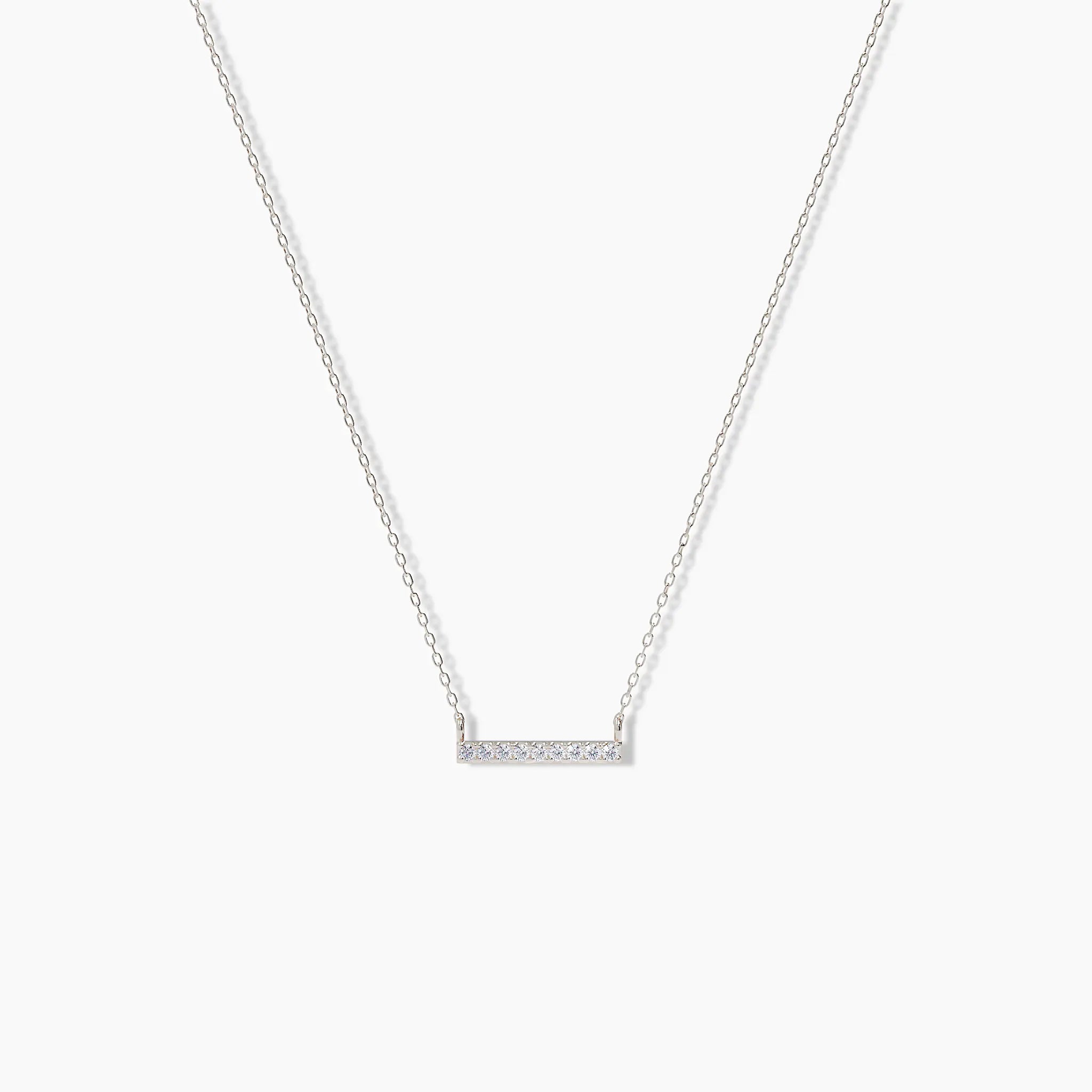 Mini Diamond Bar Necklace - Narcissus