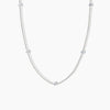Núde Diamond Station Necklace - White Gold