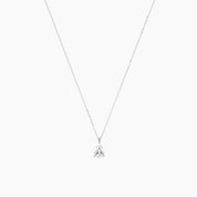 Éclat Pear-Cut Diamond Necklace - Rose Gold