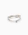 Selene Double Diamond Ring - White Gold
