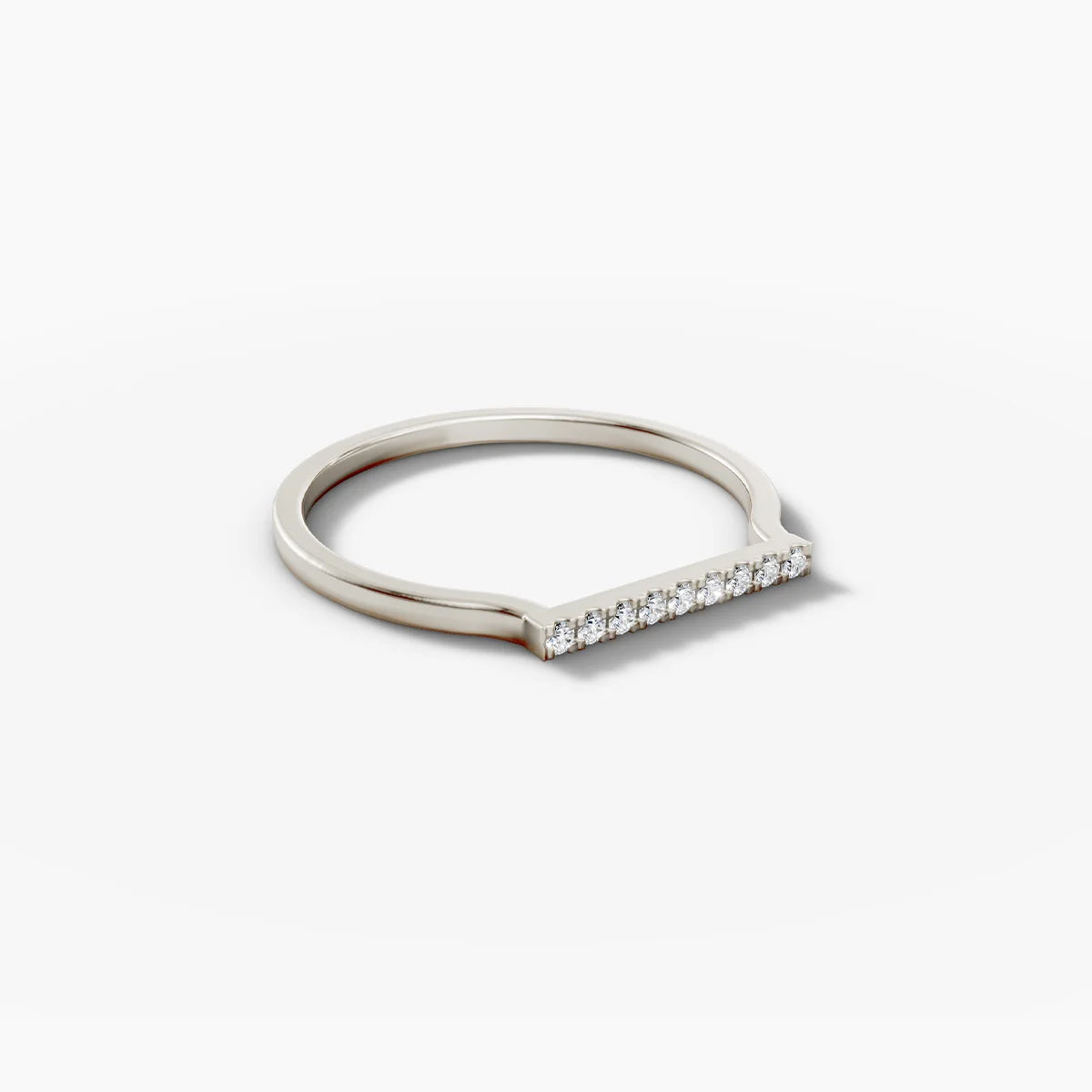 Diamond Bar Ring