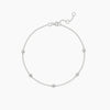 Alinéa Two-Sided Bezel Diamond Station Bracelet - White Gold