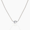 Twin Diamond Necklace Notes - White Gold