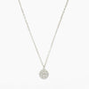 Pavé Diamond Ball Necklace - White Gold