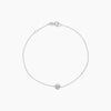 Two-Sided Diamond Bezel Bracelet - White Gold