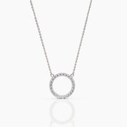 Circle Diamond Necklace - Narcissus