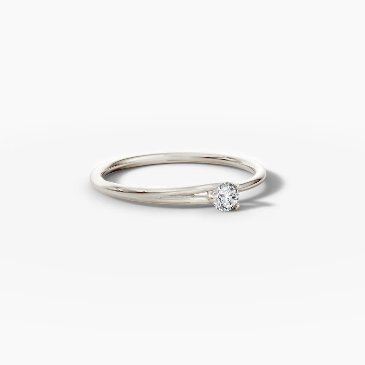 Parallel Band Diamond Ring