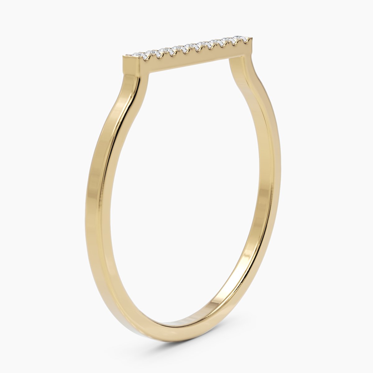 Diamond Bar Ring - Narcissus